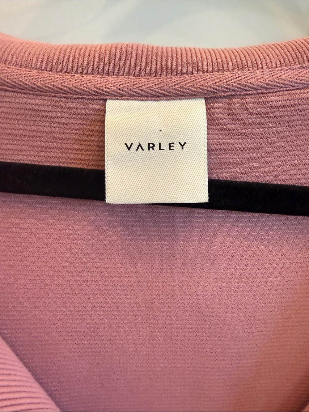 Varley Vine Half Zip Ottoman Pullover Nostalgia Rose Mauve Pink Small - Picture 5 of 8